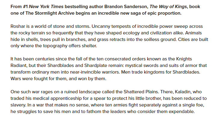 The Way of Kings by Brandon Sanderson Ebook