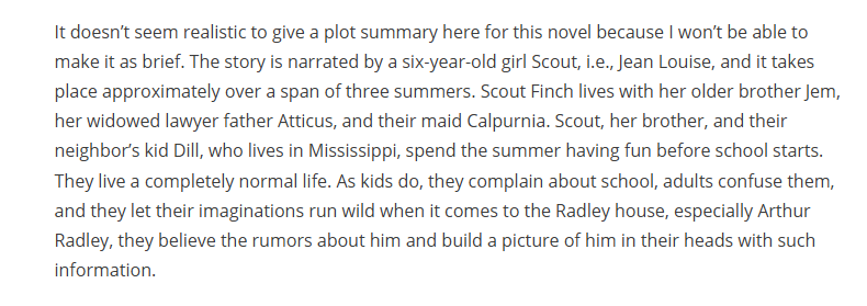 To Kill a Mockingbird by Harper Lee